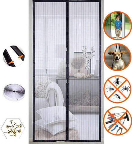 Magnetic Screen Door Easy Install Screen Door Magnetic Door Screen Pet Friendly Sliding Door Screen Door Mesh Door Screen Net for Doors Screen for Door